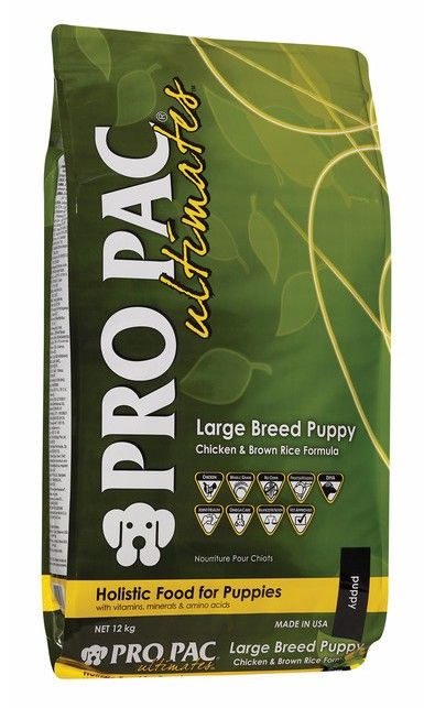 Сухой корм для собак PRO PAC Ultimates Large Breed Puppy with Chicken Meal & Brown Rice 